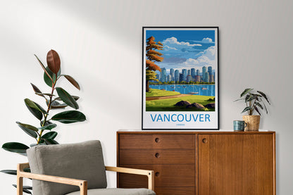 Vancouver Travel Print Wall Art Vancouver Wall Hanging Home Décor Vancouver Gift Art Lovers Canada Art Lover Gift Vancouver Gift