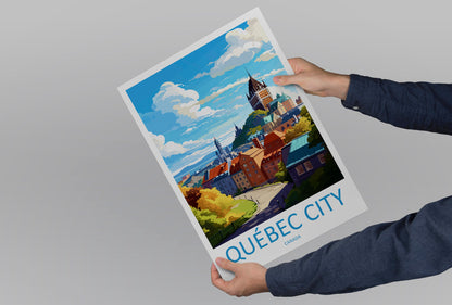 Quebec City Travel Print Wall Art Quebec City Wall Hanging Home Décor Quebec City Gift Art Lovers Canada Art Lover Gift Quebec City Gift