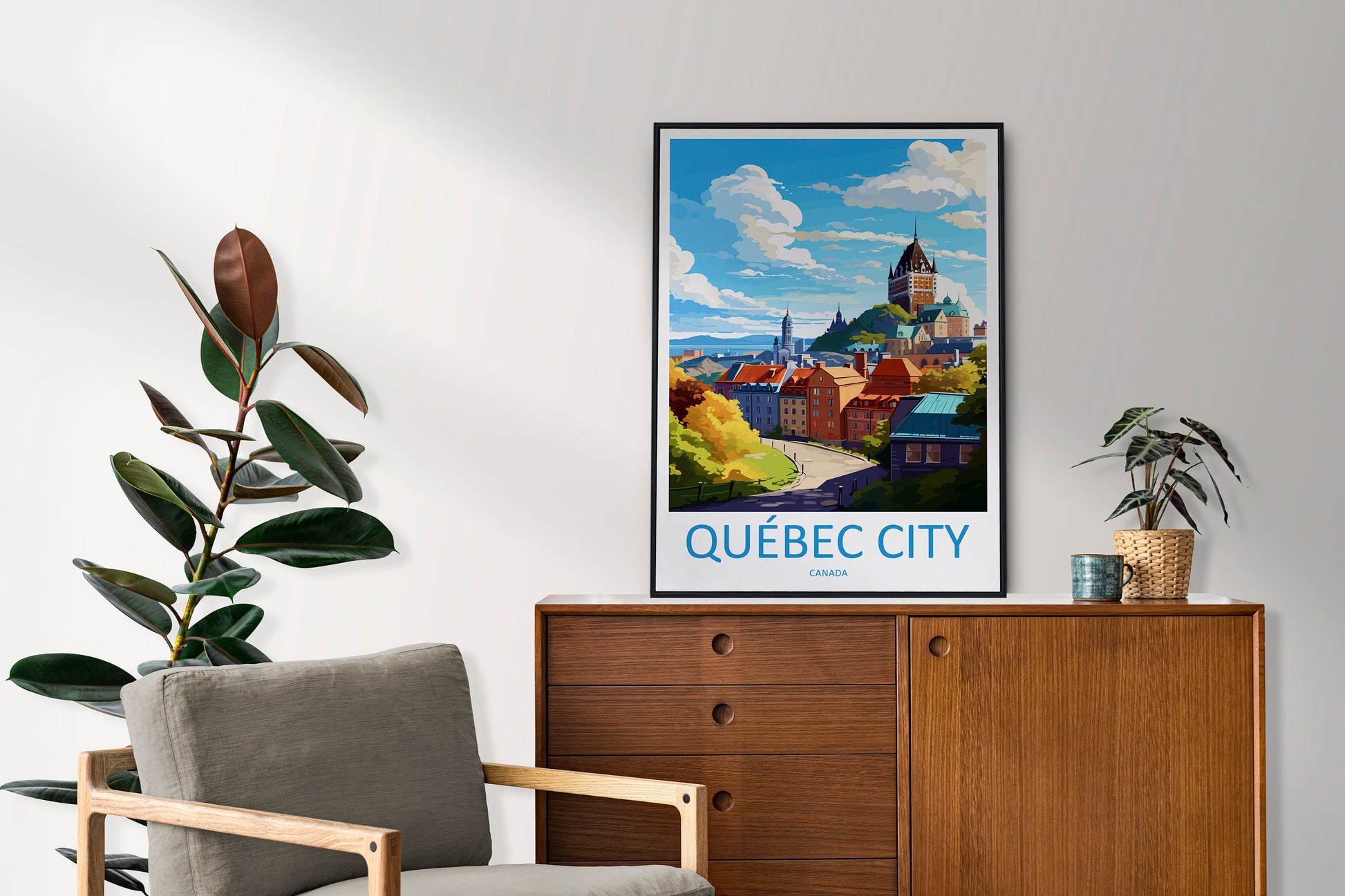 Quebec City Travel Print Wall Art Quebec City Wall Hanging Home Décor Quebec City Gift Art Lovers Canada Art Lover Gift Quebec City Gift