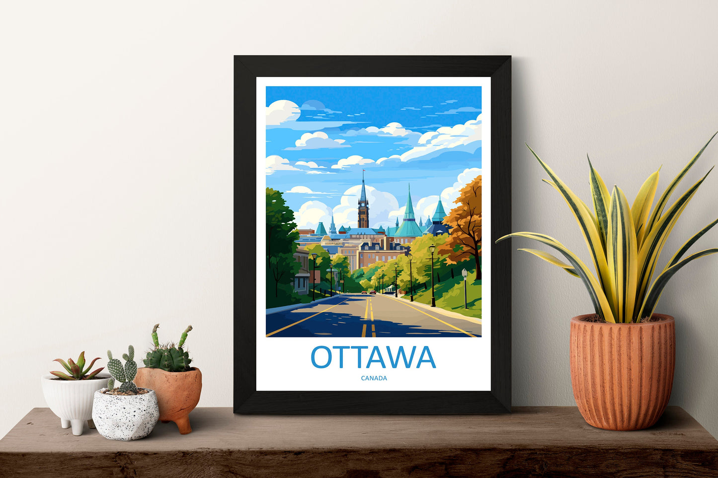 Ottawa Travel Print Wall Art Ottawa Wall Hanging Home Décor Ottawa Gift Art Lovers Canada Art Lover Gift Ottawa Gift