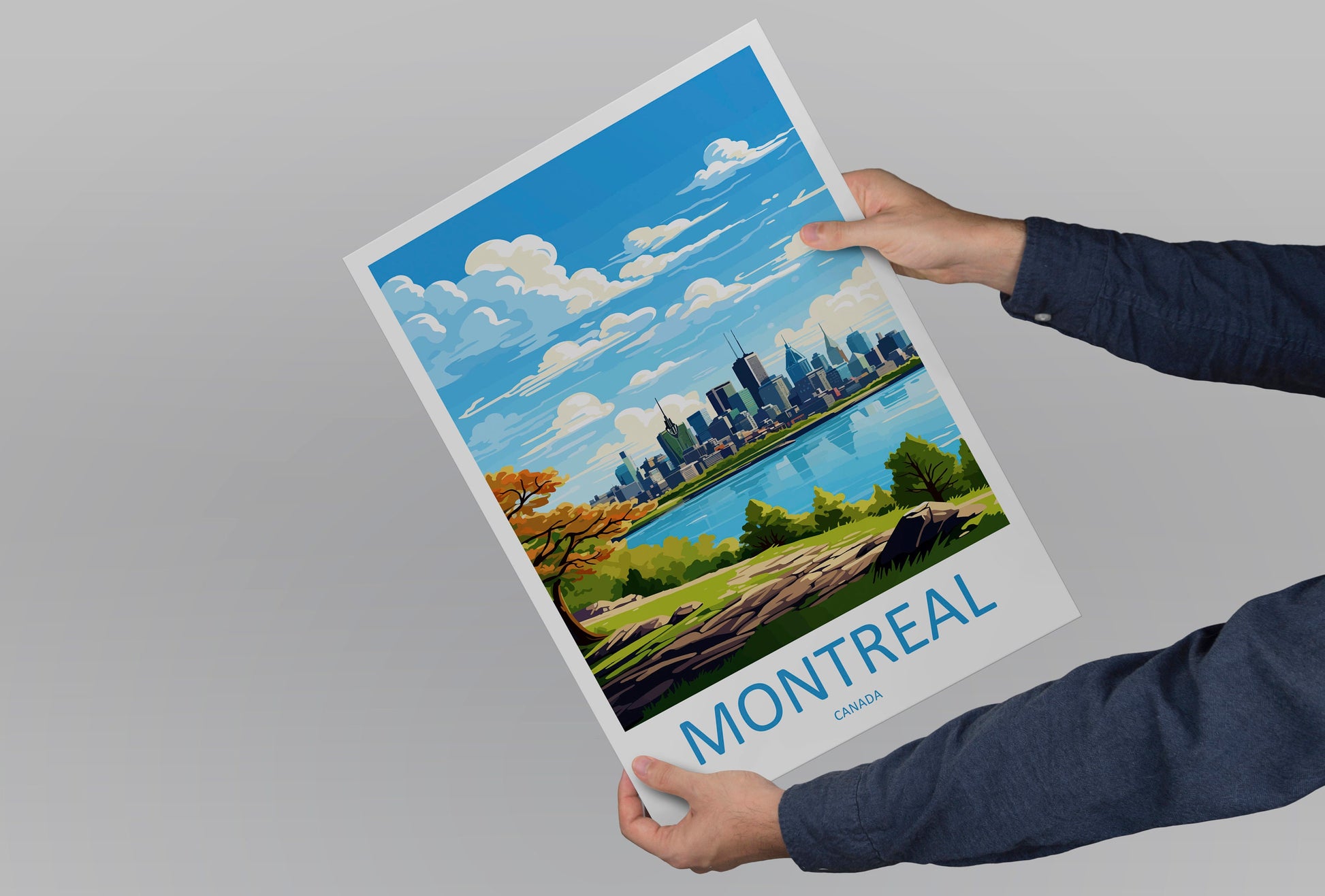 Montreal Travel Print Wall Art Montreal Wall Hanging Home Décor Montreal Gift Art Lovers Canada Art Lover Gift Montreal Wall Art
