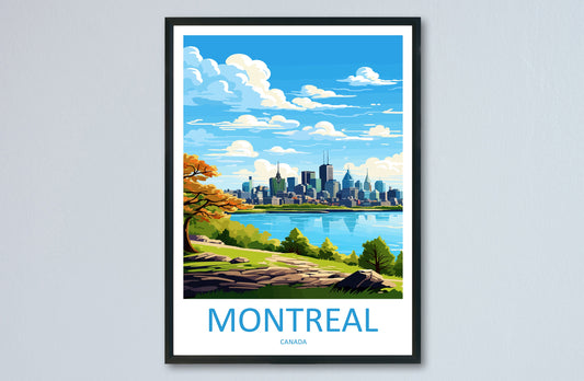 Montreal Travel Print Wall Art Montreal Wall Hanging Home Décor Montreal Gift Art Lovers Canada Art Lover Gift Montreal Wall Art