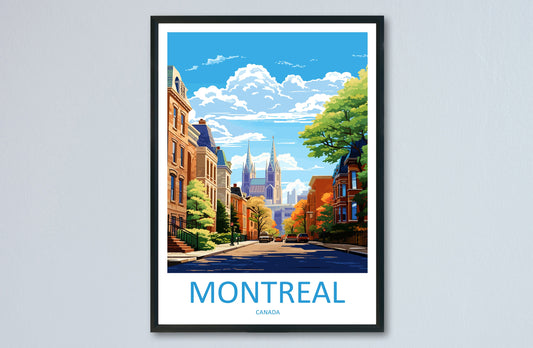 Montreal Travel Print Wall Art Montreal Wall Hanging Home Décor Montreal Gift Art Lovers Canada Art Lover Gift Montreal Wall Art