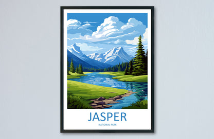 Jasper National Park Travel Print Wall Art Jasper National Park Wall Hanging Home Décor Jasper National Park Gift Art Lovers Canada Art Gift