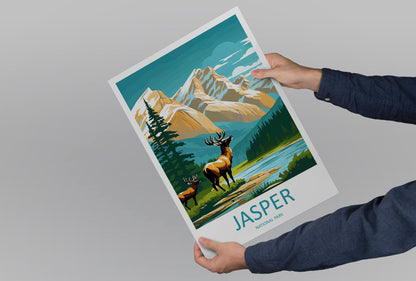 Jasper National Park Travel Print Wall Art Jasper National Park Wall Hanging Home Décor Jasper National Park Gift Art Lovers Canada Art Gift