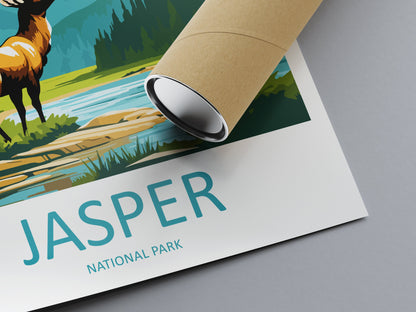 Jasper National Park Travel Print Wall Art Jasper National Park Wall Hanging Home Décor Jasper National Park Gift Art Lovers Canada Art Gift