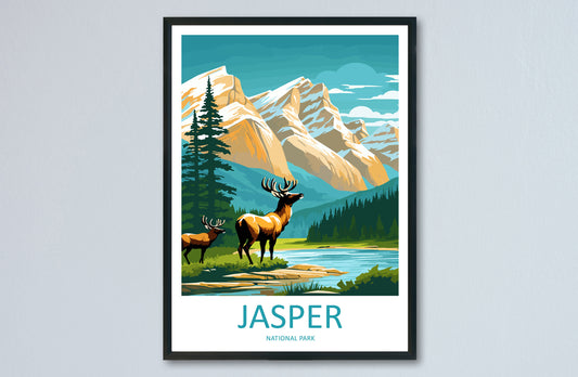 Jasper National Park Travel Print Wall Art Jasper National Park Wall Hanging Home Décor Jasper National Park Gift Art Lovers Canada Art Gift