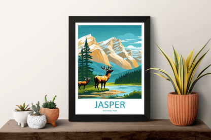 Jasper National Park Travel Print Wall Art Jasper National Park Wall Hanging Home Décor Jasper National Park Gift Art Lovers Canada Art Gift