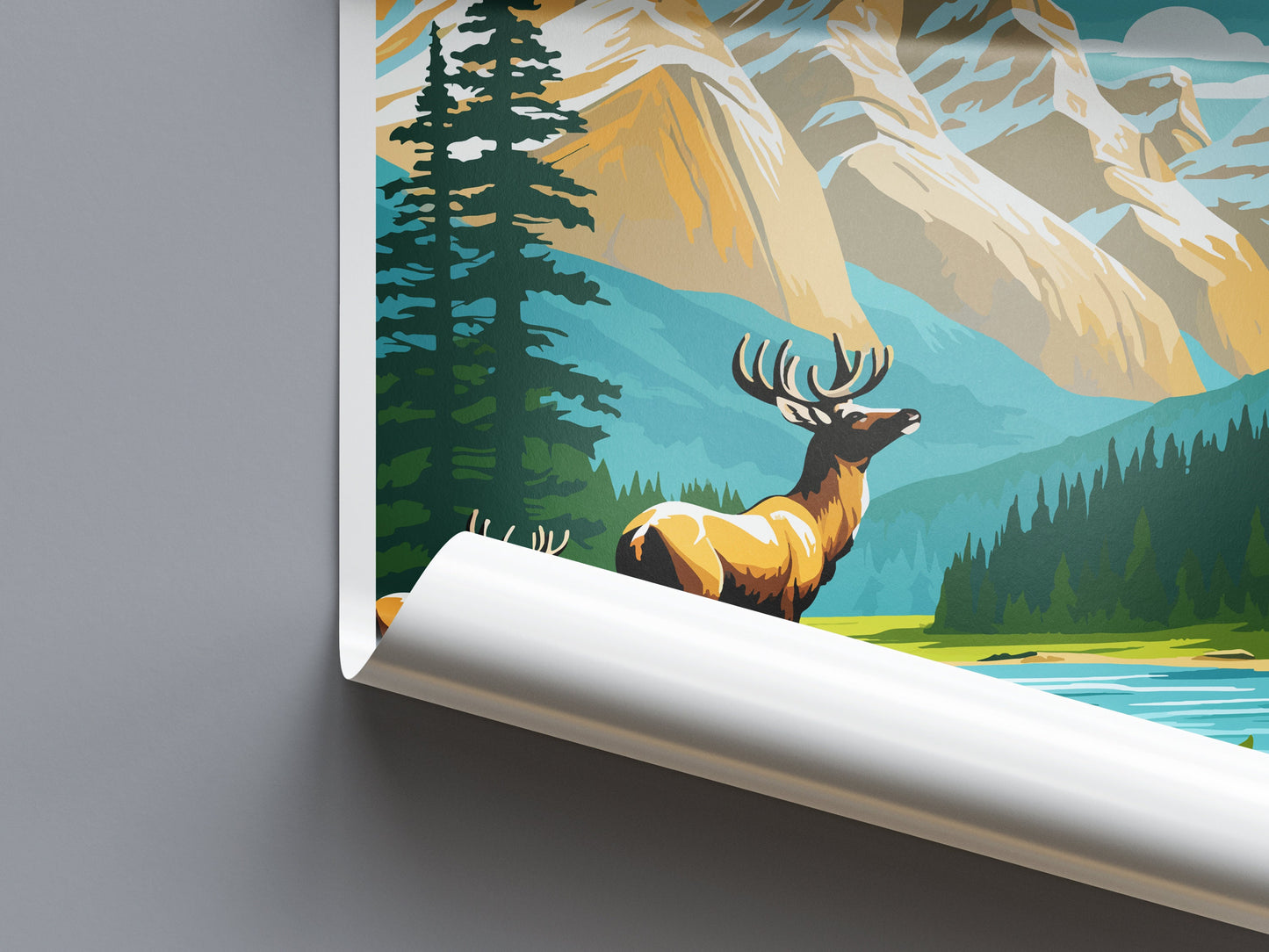 Jasper National Park Travel Print Wall Art Jasper National Park Wall Hanging Home Décor Jasper National Park Gift Art Lovers Canada Art Gift
