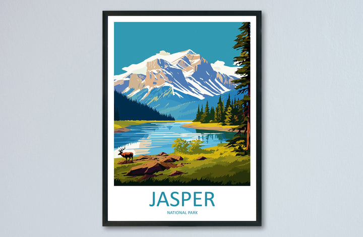Jasper National Park Travel Print Wall Art Jasper National Park Wall Hanging Home Décor Jasper National Park Gift Art Lovers Canada Art Gift