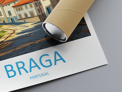 Braga Travel Print Wall Art Braga Wall Hanging Home Décor Braga Gift Art Lovers Portugal Art Lover Gift Braga Wall Art