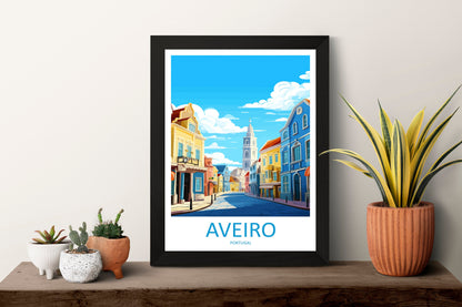Aveiro Travel Print Wall Art Aveiro Wall Hanging Home Décor Aveiro Gift Art Lovers Portugal Art Lover Gift Aveiro Wall Art