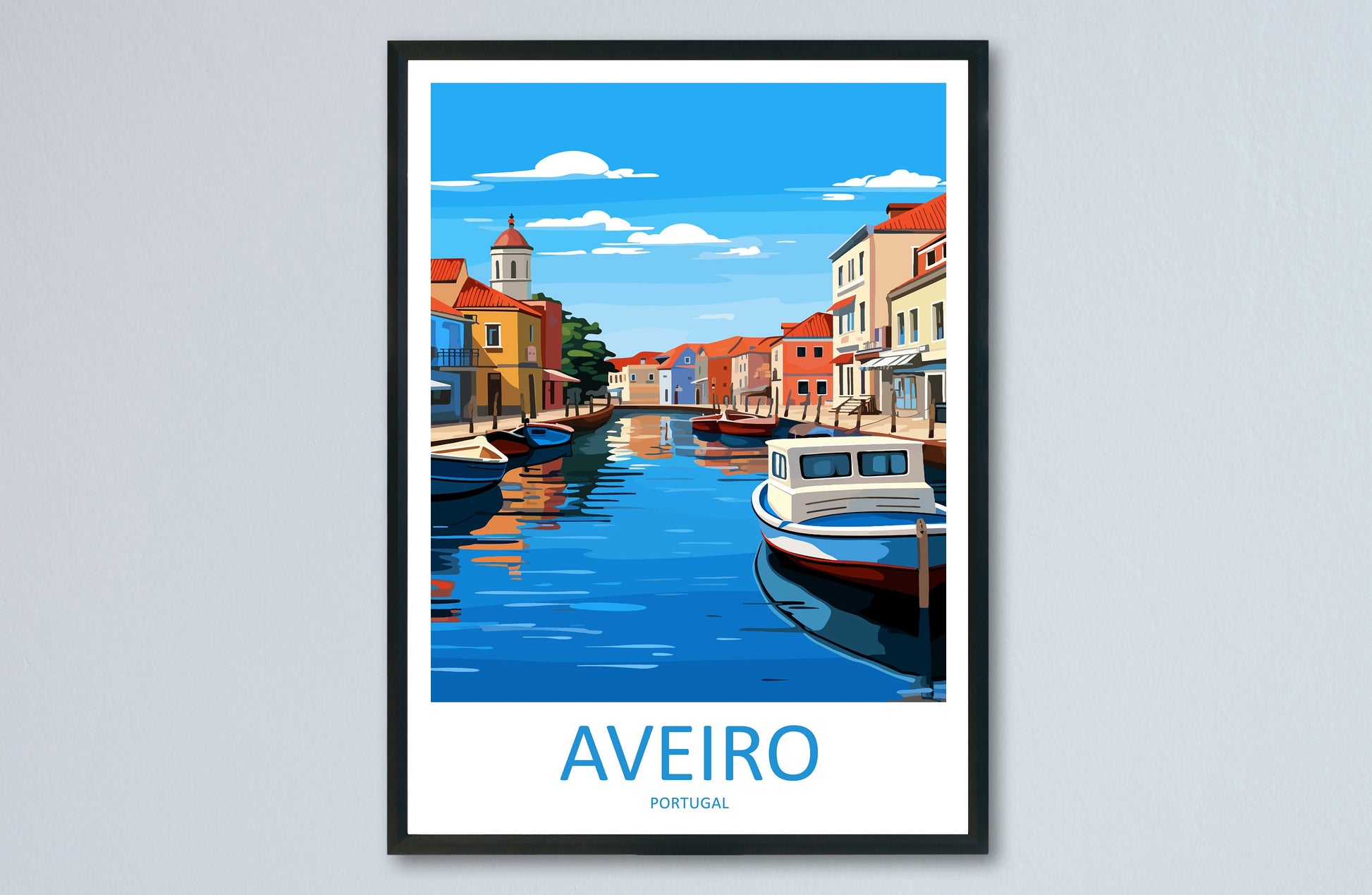 Aveiro Travel Print Wall Art Aveiro Wall Hanging Home Décor Aveiro Gift Art Lovers Portugal Art Lover Gift Aveiro Wall Art