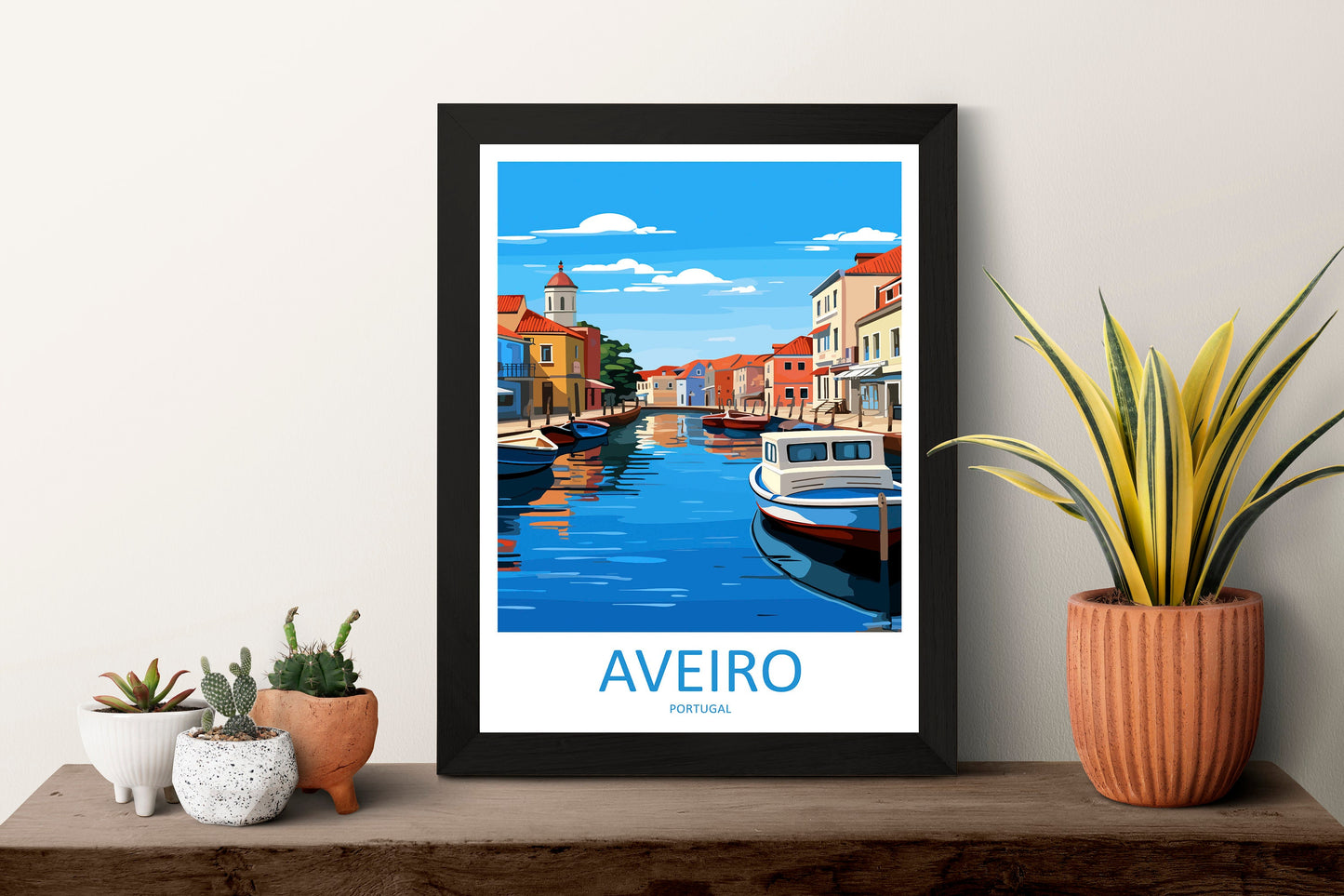 Aveiro Travel Print Wall Art Aveiro Wall Hanging Home Décor Aveiro Gift Art Lovers Portugal Art Lover Gift Aveiro Wall Art