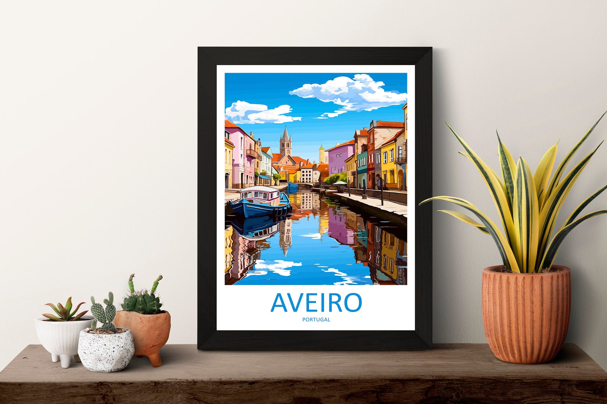 Aveiro Travel Print Wall Art Aveiro Wall Hanging Home Décor Aveiro Gift Art Lovers Portugal Art Lover Gift Aveiro Wall Art