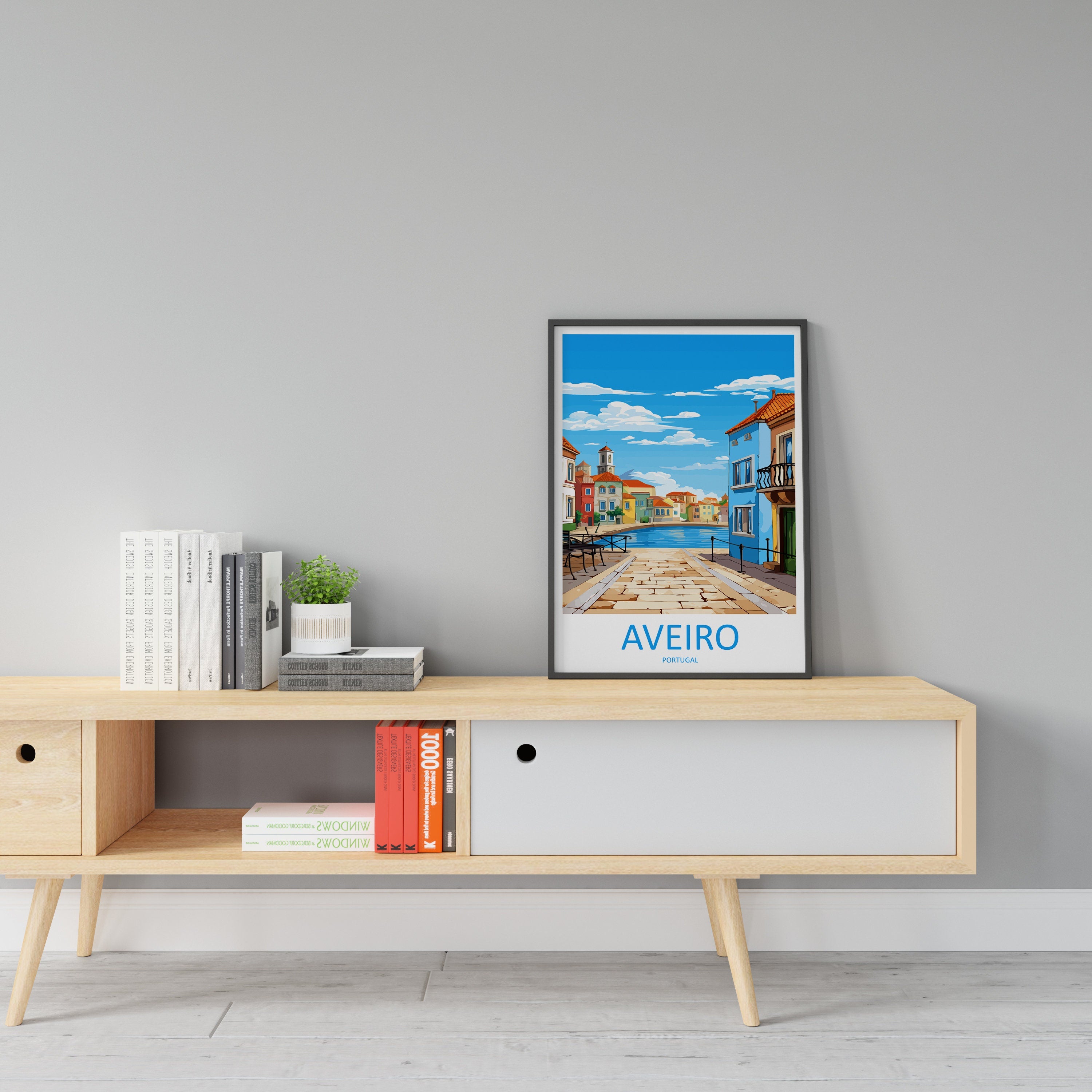 Aveiro Travel Print Wall Art Aveiro Wall Hanging Home Décor Aveiro Gift Art Lovers Portugal Art Lover Gift Aveiro Wall Art