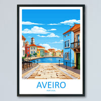 Aveiro Travel Print Wall Art Aveiro Wall Hanging Home Décor Aveiro Gift Art Lovers Portugal Art Lover Gift Aveiro Wall Art