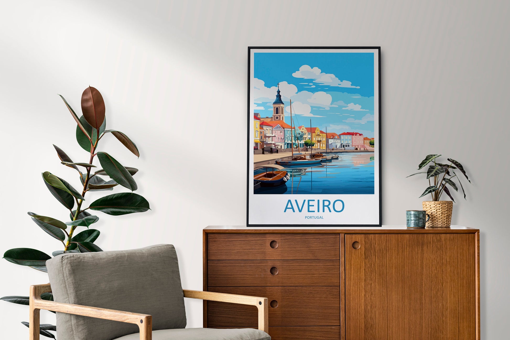 Aveiro Travel Print Wall Art Aveiro Wall Hanging Home Décor Aveiro Gift Art Lovers Portugal Art Lover Gift Aveiro Wall Art