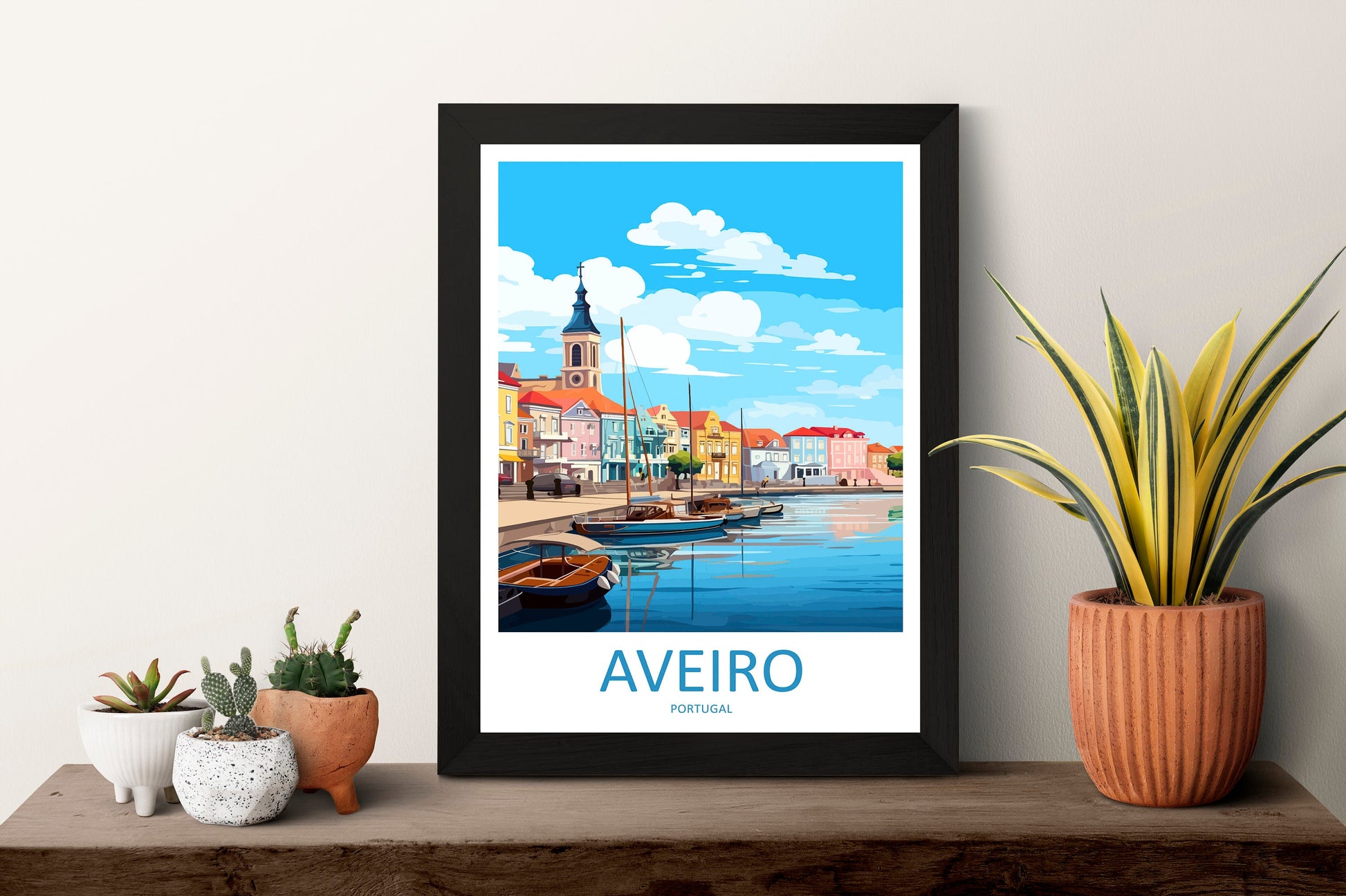 Aveiro Travel Print Wall Art Aveiro Wall Hanging Home Décor Aveiro Gift Art Lovers Portugal Art Lover Gift Aveiro Wall Art