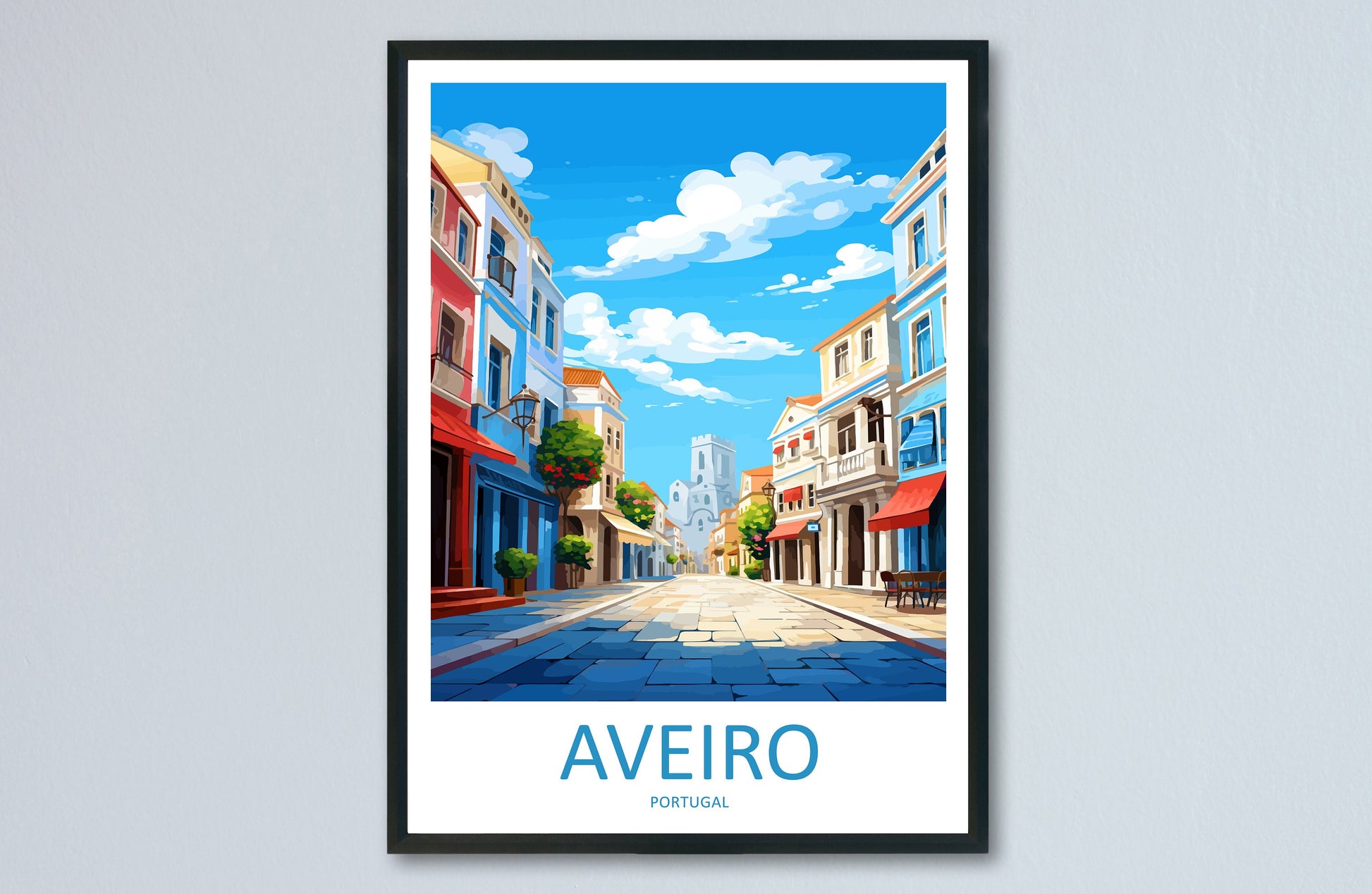Aveiro Travel Print Wall Art Aveiro Wall Hanging Home Décor Aveiro Gift Art Lovers Portugal Art Lover Gift Aveiro Wall Art