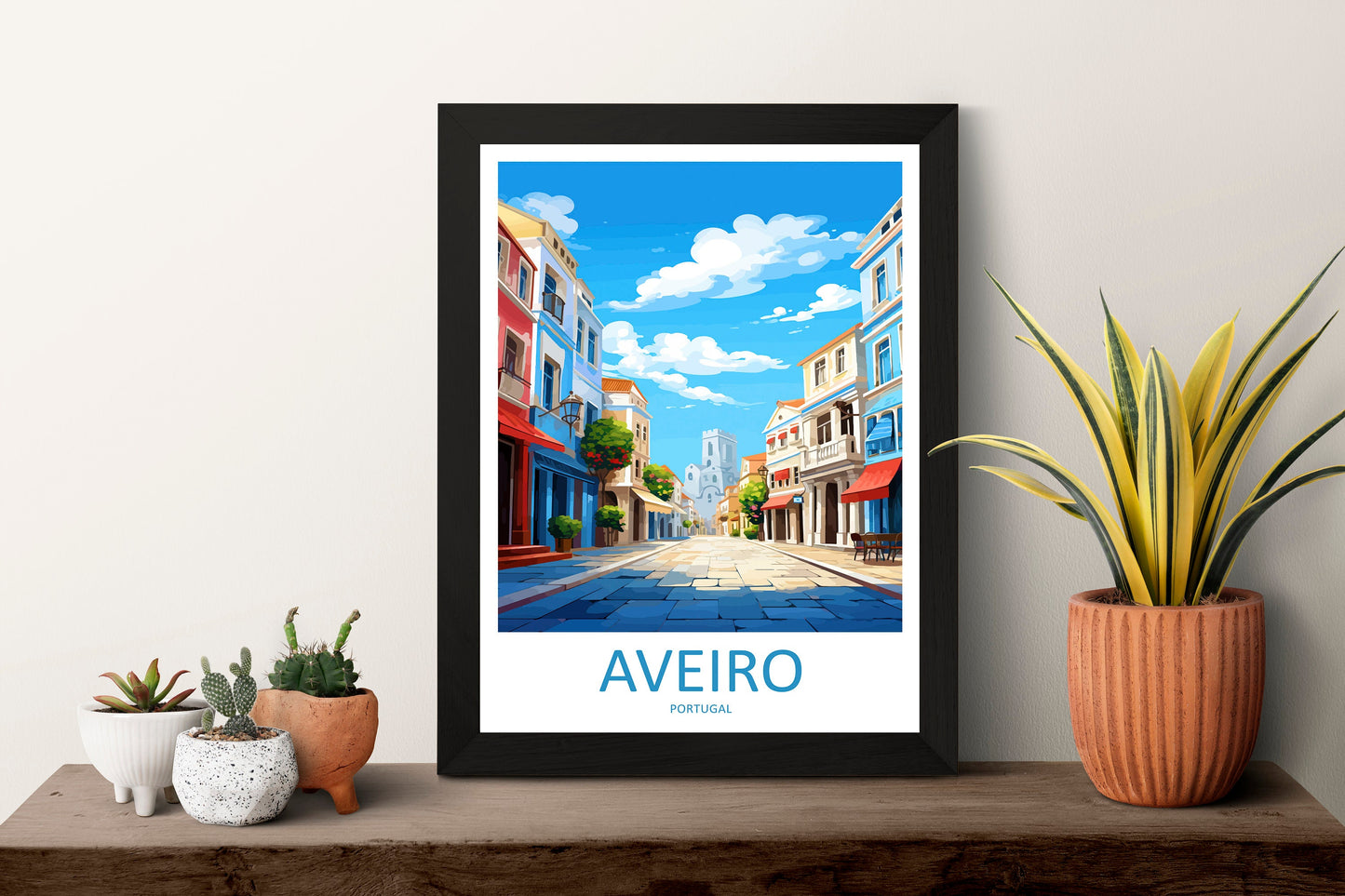 Aveiro Travel Print Wall Art Aveiro Wall Hanging Home Décor Aveiro Gift Art Lovers Portugal Art Lover Gift Aveiro Wall Art
