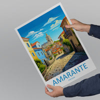 Amarante Travel Print Wall Art Amarante Wall Hanging Home Décor Amarante Gift Art Lovers Portugal Art Lover Gift Amarante Wall Art