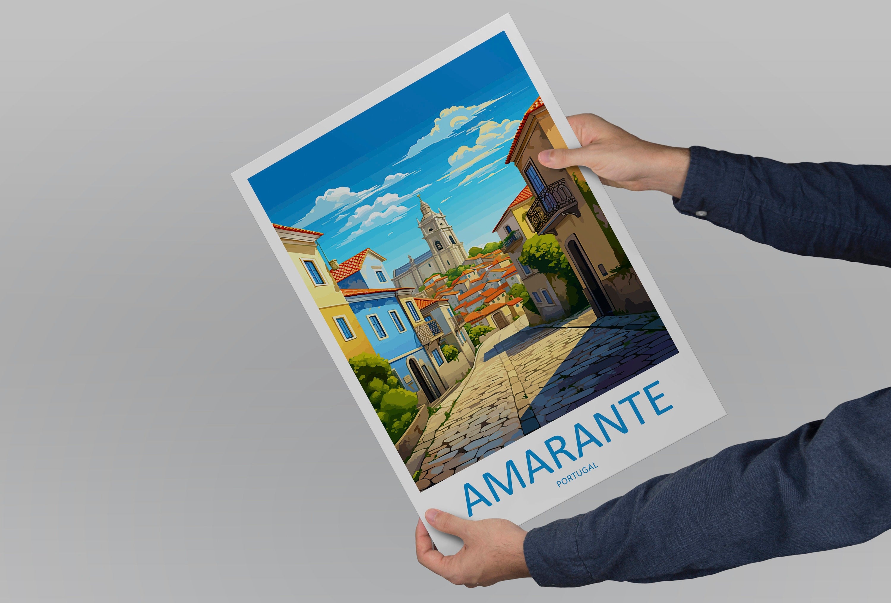 Amarante Travel Print Wall Art Amarante Wall Hanging Home Décor Amarante Gift Art Lovers Portugal Art Lover Gift Amarante Wall Art