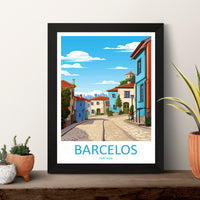 Barcelos Travel Print Wall Art Barcelos Wall Hanging Home Décor Barcelos Gift Art Lovers Portugal Art Lover Gift Barcelos Wall Art