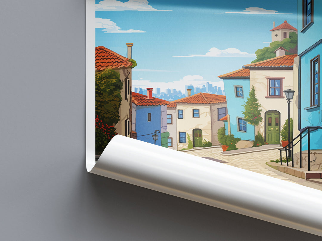Barcelos Travel Print Wall Art Barcelos Wall Hanging Home Décor Barcelos Gift Art Lovers Portugal Art Lover Gift Barcelos Wall Art