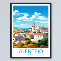 Alentejo Travel Print Wall Art Alentejo Wall Hanging Home Décor Alentejo Gift Art Lovers Portugal Art Lover Gift Alentejo Wall Art