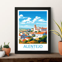 Alentejo Travel Print Wall Art Alentejo Wall Hanging Home Décor Alentejo Gift Art Lovers Portugal Art Lover Gift Alentejo Wall Art