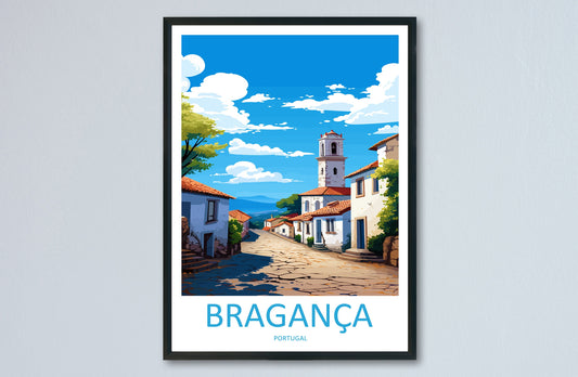 Bragança Travel Print Wall Art Bragança Wall Hanging Home Décor Bragança Gift Art Lovers Portugal Art Lover Gift Bragança Wall Art