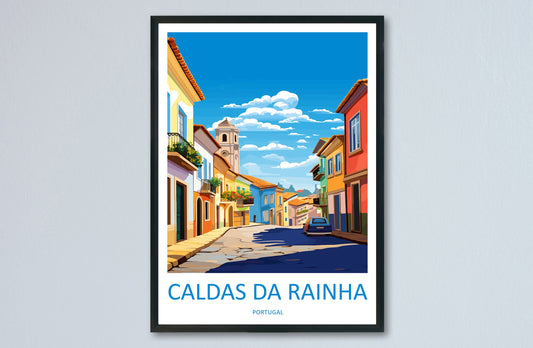 Caldas da Rainha Travel Print Wall Art Caldas da Rainha Wall Hanging Home Décor Caldas da Rainha Gift Art Lovers Portugal Art Lover Gift