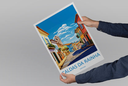 Caldas da Rainha Travel Print Wall Art Caldas da Rainha Wall Hanging Home Décor Caldas da Rainha Gift Art Lovers Portugal Art Lover Gift