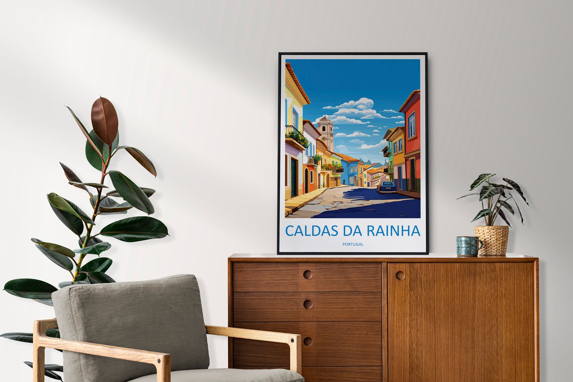 Caldas da Rainha Travel Print Wall Art Caldas da Rainha Wall Hanging Home Décor Caldas da Rainha Gift Art Lovers Portugal Art Lover Gift