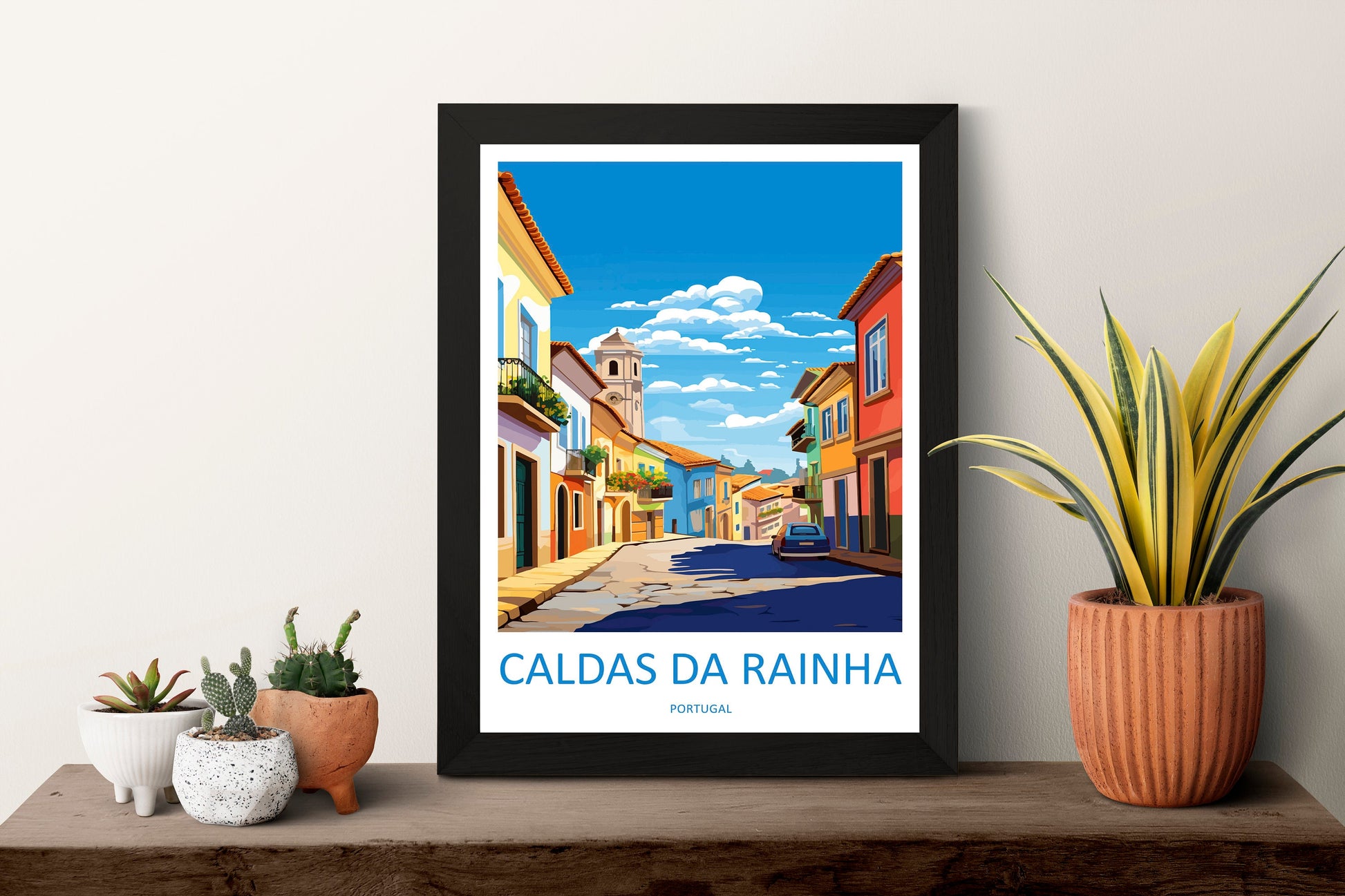 Caldas da Rainha Travel Print Wall Art Caldas da Rainha Wall Hanging Home Décor Caldas da Rainha Gift Art Lovers Portugal Art Lover Gift