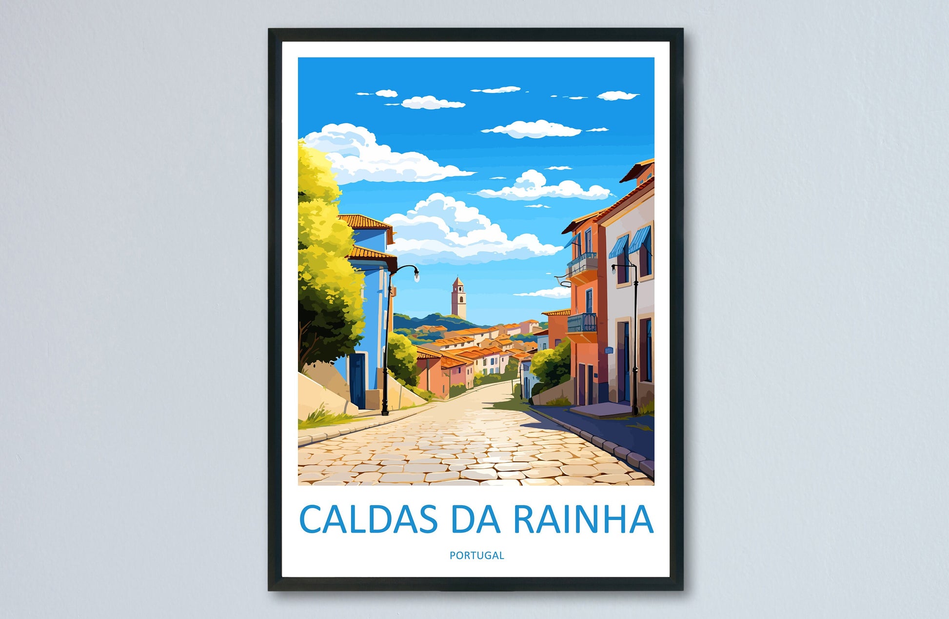 Caldas da Rainha Travel Print Wall Art Caldas da Rainha Wall Hanging Home Décor Caldas da Rainha Gift Art Lovers Portugal Art Lover Gift