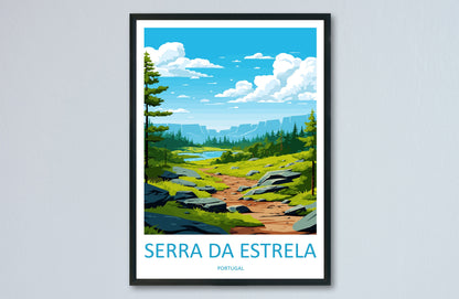 Serra Da Estrela Travel Print Wall Art Serra Da Estrela Wall Hanging Home Décor Serra Da Estrela Gift Art Lovers Portugal Art Lover Gift