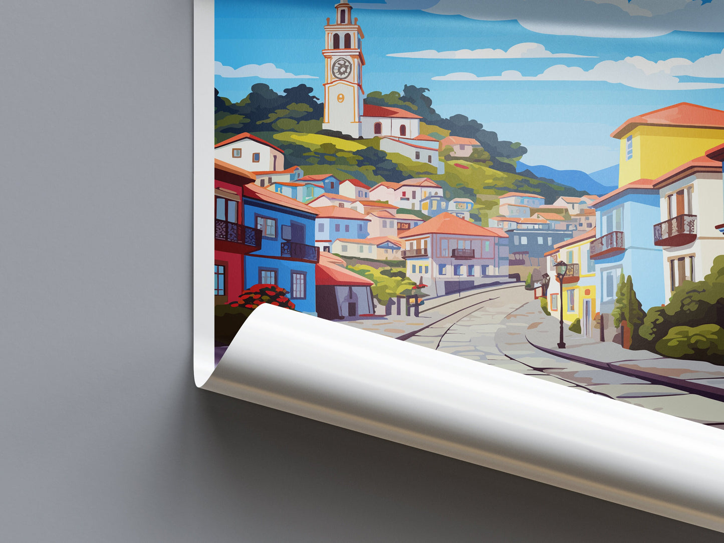 Angra do Heroísmo Travel Print Wall Art Angra do Heroísmo Wall Hanging Home Décor Angra do Heroísmo Gift Art Lovers Portugal Art Lover Gift