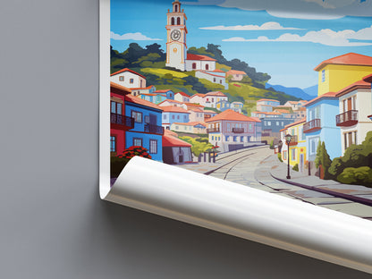Angra do Heroísmo Travel Print Wall Art Angra do Heroísmo Wall Hanging Home Décor Angra do Heroísmo Gift Art Lovers Portugal Art Lover Gift