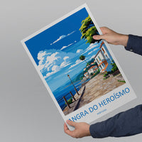 Angra do Heroísmo Travel Print Wall Art Angra do Heroísmo Wall Hanging Home Décor Angra do Heroísmo Gift Art Lovers Portugal Art Lover Gift