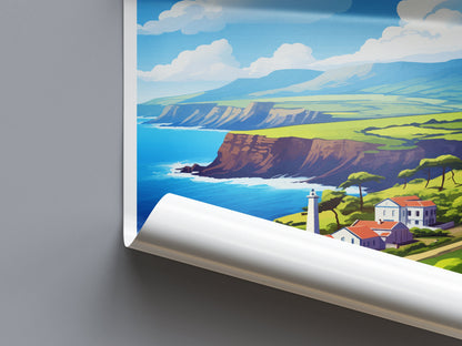 Santa Maria Island Travel Print Wall Art Santa Maria Island Wall Hanging Home Décor Santa Maria Island Gift Art Lovers Portugal Art Lover
