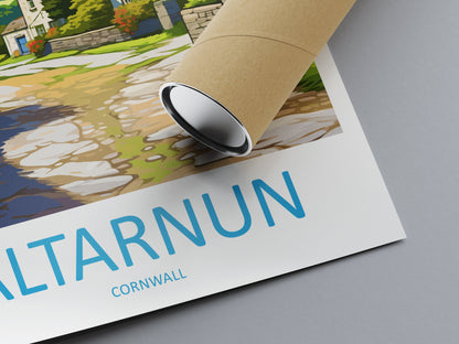 Altarnun Travel Print Wall Art Altarnun Wall Hanging Home Décor Altarnun Gift Art Lovers England Art Lover Gift Altarnun Travel Souvenir
