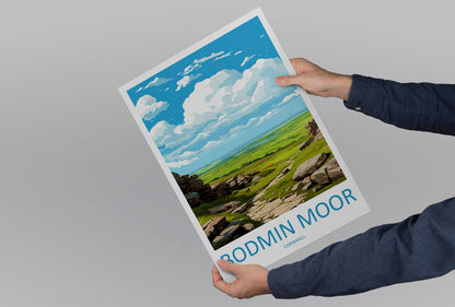 Bodmin Moor Travel Print Wall Art Bodmin Moor Wall Hanging Home Décor Bodmin Moor Gift Art Lovers England Art Lover Gift Bodmin Moor Travel