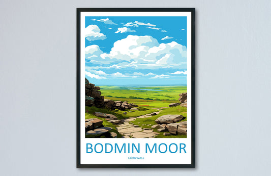 Bodmin Moor Travel Print Wall Art Bodmin Moor Wall Hanging Home Décor Bodmin Moor Gift Art Lovers England Art Lover Gift Bodmin Moor Travel