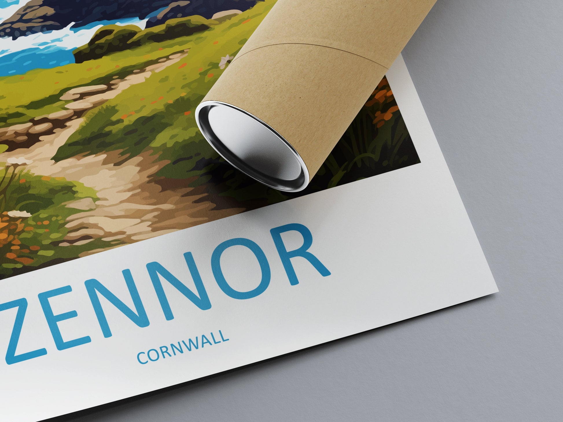 Zennor Travel Print Wall Art Zennor Wall Hanging Home Décor Zennor Gift Art Lovers England Art Lover Gift Zennor Travel Souvenir