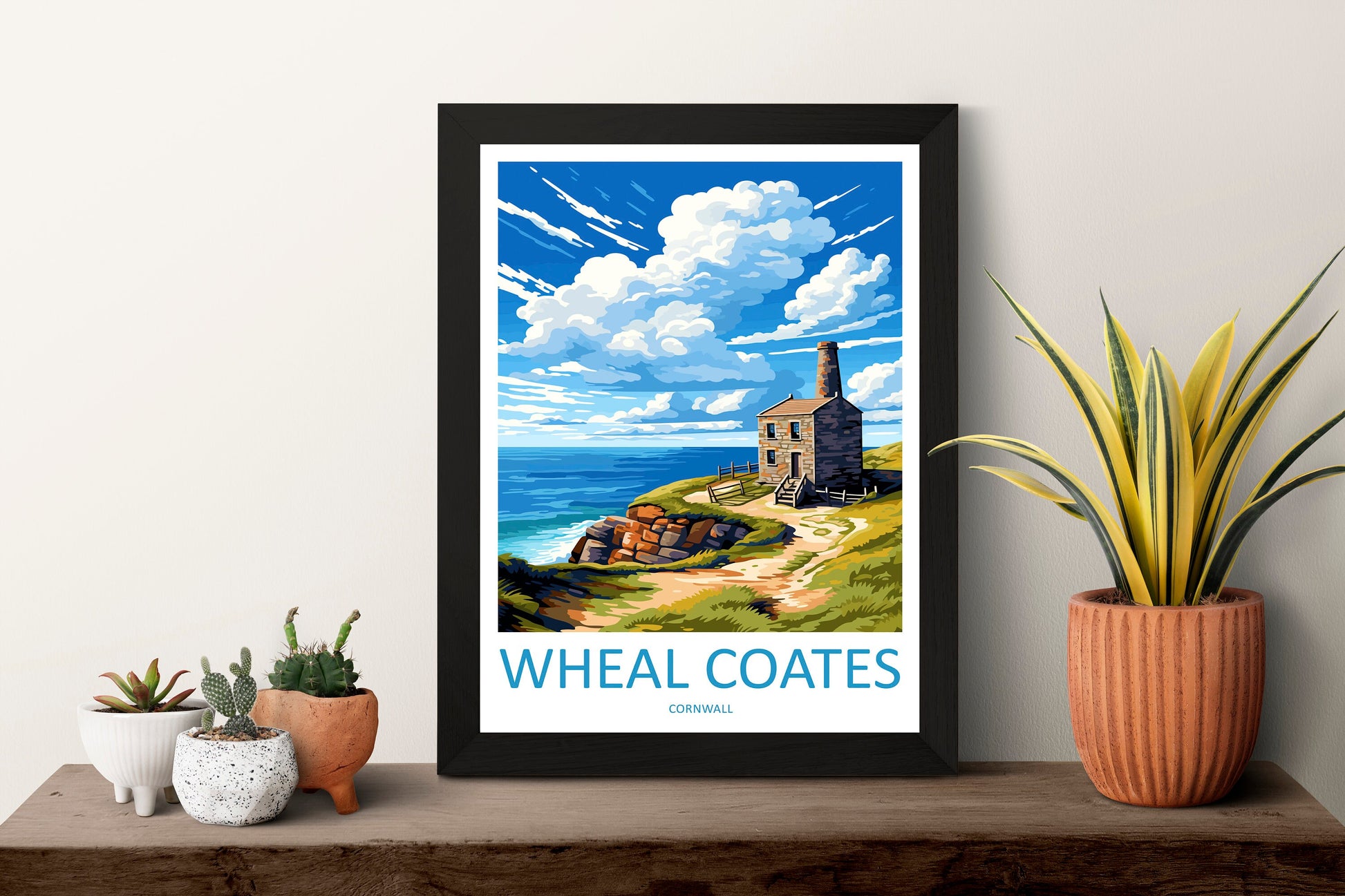 Wheal Coates Travel Print Wall Art Wheal Coates Wall Hanging Home Décor Wheal Coates Gift Art Lovers England Art Lover Gift Wheal Coates