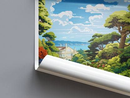 Trebah Gardens Travel Print Wall Art Trebah Gardens Wall Hanging Home Décor Trebah Gardens Gift Art Lovers Cornwall Art Lover Gift