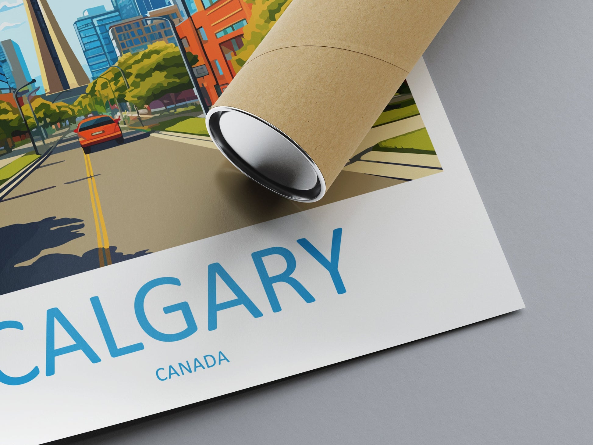 Calgary Travel Print Wall Art Calgary Wall Hanging Home Décor Calgary Gift Art Lovers Canada Art Lover Gift Calgary Gift