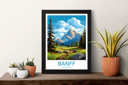 Banff National Park Travel Print Wall Art Banff Wall Hanging Home Décor Banff Gift Art Lovers Canada Art Lover Gift Banff Gift